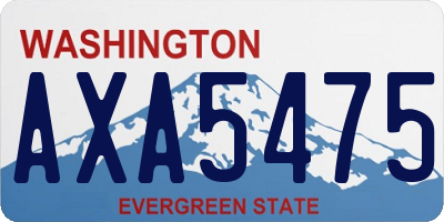 WA license plate AXA5475