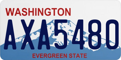 WA license plate AXA5480