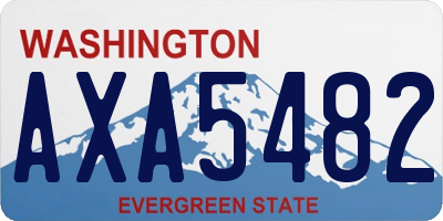 WA license plate AXA5482