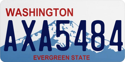 WA license plate AXA5484