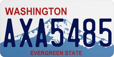 WA license plate AXA5485