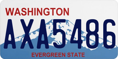 WA license plate AXA5486
