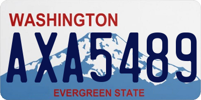 WA license plate AXA5489