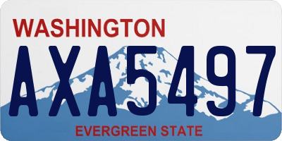 WA license plate AXA5497