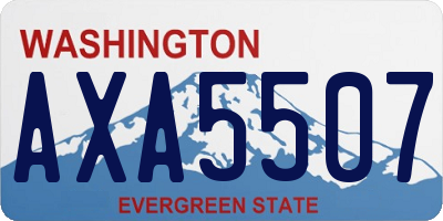 WA license plate AXA5507