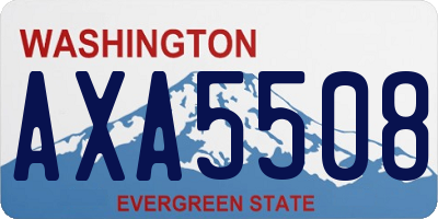 WA license plate AXA5508