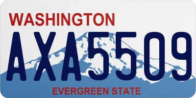 WA license plate AXA5509