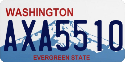 WA license plate AXA5510