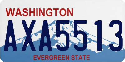 WA license plate AXA5513
