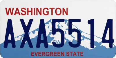 WA license plate AXA5514