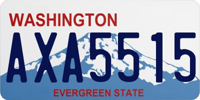 WA license plate AXA5515