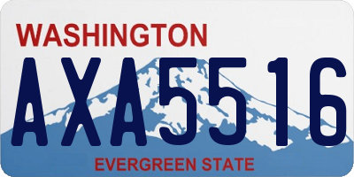 WA license plate AXA5516