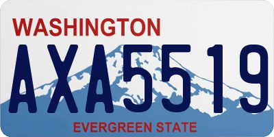WA license plate AXA5519