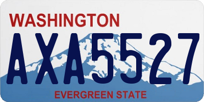 WA license plate AXA5527