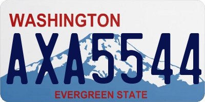 WA license plate AXA5544