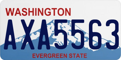 WA license plate AXA5563
