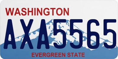 WA license plate AXA5565