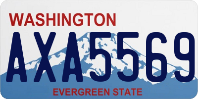 WA license plate AXA5569