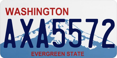 WA license plate AXA5572