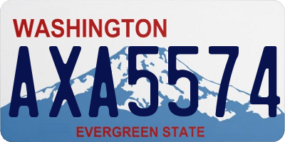 WA license plate AXA5574