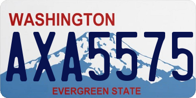 WA license plate AXA5575