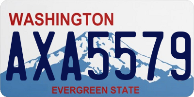 WA license plate AXA5579
