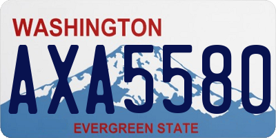 WA license plate AXA5580