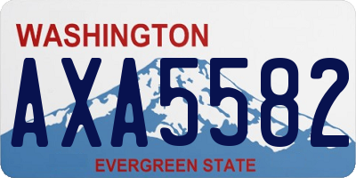 WA license plate AXA5582