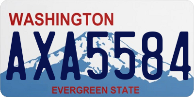 WA license plate AXA5584