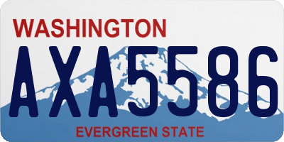 WA license plate AXA5586