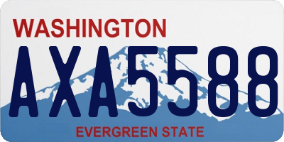 WA license plate AXA5588
