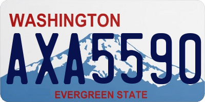 WA license plate AXA5590