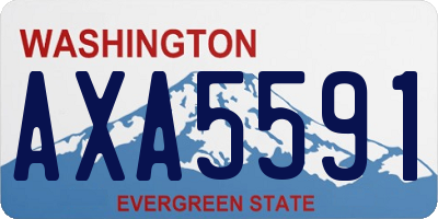 WA license plate AXA5591