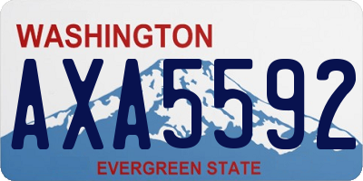 WA license plate AXA5592