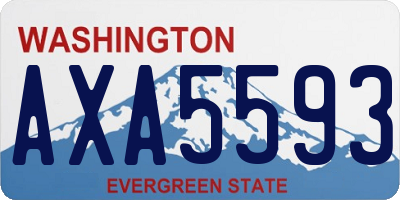 WA license plate AXA5593