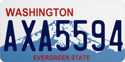 WA license plate AXA5594