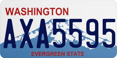 WA license plate AXA5595