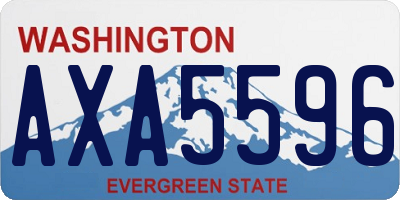 WA license plate AXA5596