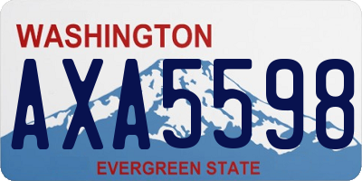 WA license plate AXA5598