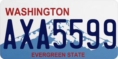 WA license plate AXA5599