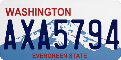 WA license plate AXA5794