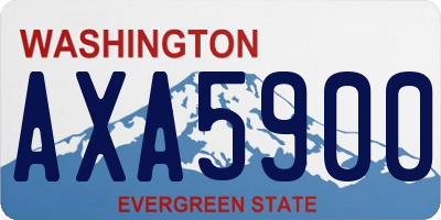 WA license plate AXA5900