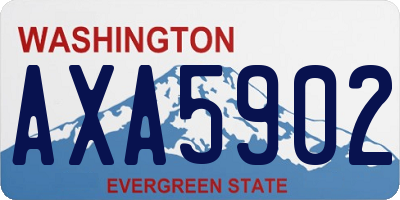 WA license plate AXA5902
