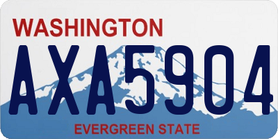 WA license plate AXA5904