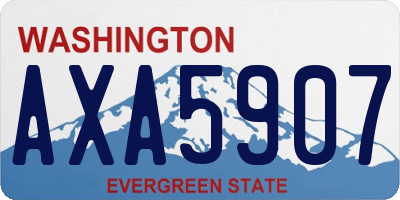 WA license plate AXA5907