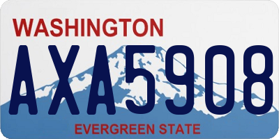 WA license plate AXA5908