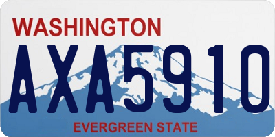 WA license plate AXA5910