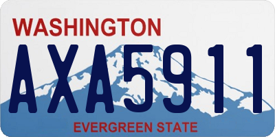 WA license plate AXA5911