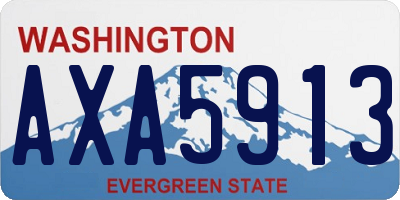WA license plate AXA5913
