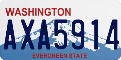 WA license plate AXA5914